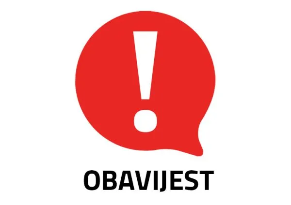 Obavijest za roditelje i učenike - glavna slika